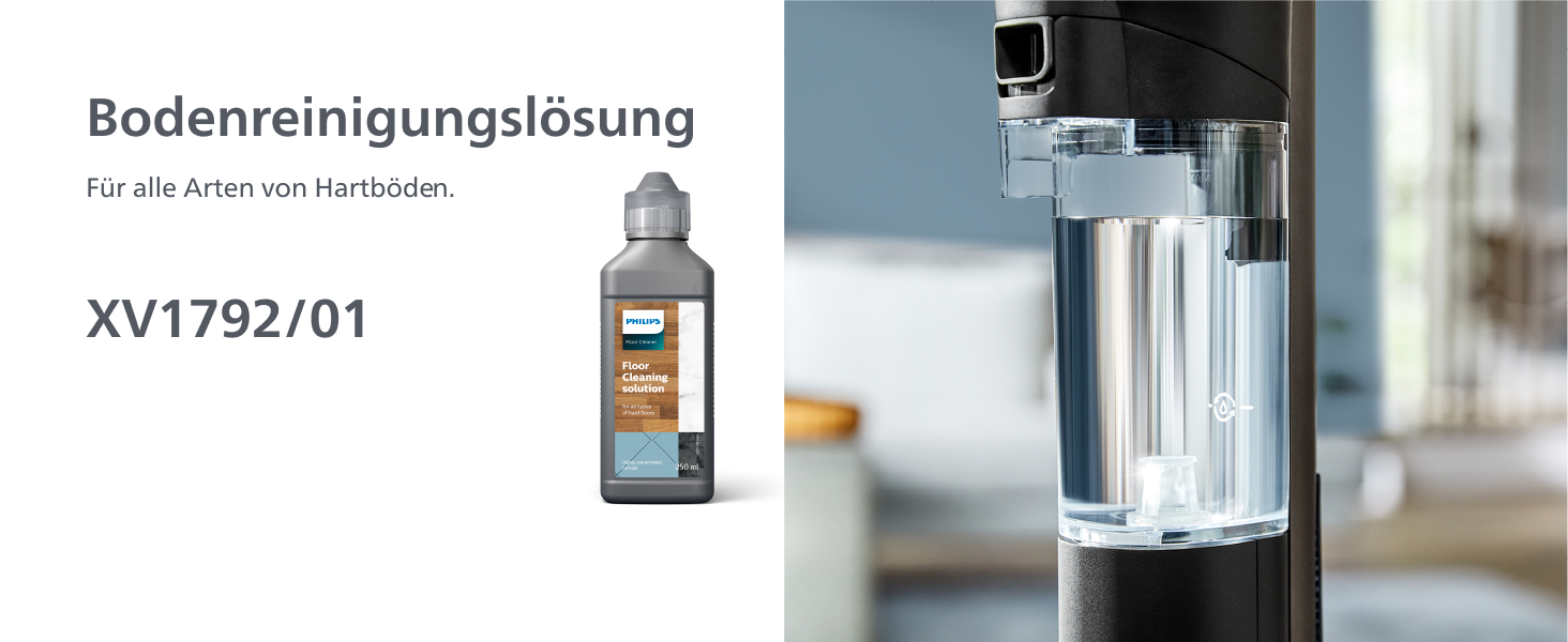Вертикальний бездротовий пилосос Philips AquaTrio 9000 серії 3-в-1 для сухого та вологого прибирання, чорний