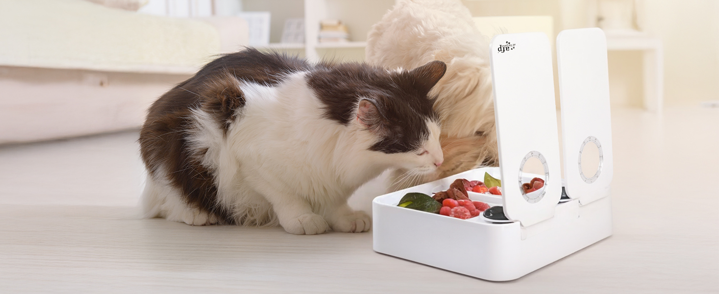 Автоматичний диспенсер для котячого та собачого корму ALL FOR PAWS: таймер, миється, для сухого та вологого корму