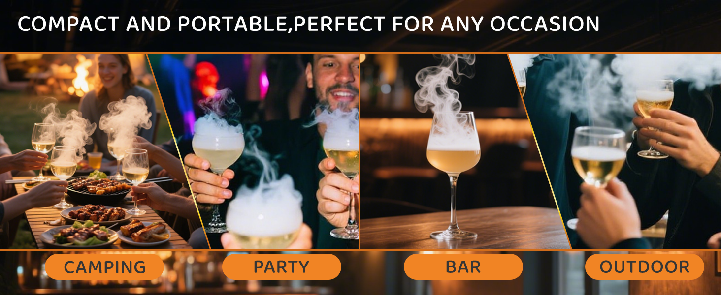 Електричний набір для копчення віскі, коктейльний дим-сет - 6 видів деревини, RGB підсвітка, безполум'яний димогенератор для коктейлів та їжі, подарунок для чоловіків