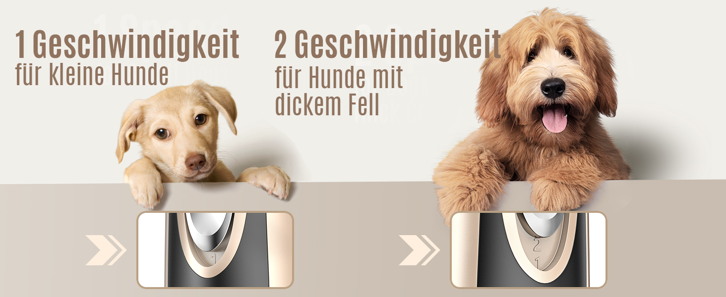 Професійна машинка для стрижки собак та котів oneisall Leise, для щільного хутра, потужний мотор, золото