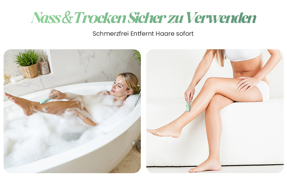 Електричний жіночий епілятор для тіла та обличчя, для інтимної зони, USB, зелений