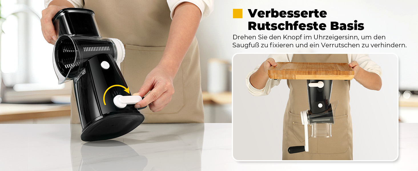 Ручна тертка для овочів та сиру з ручкою, 5 насадок, для нарізки овочів, сиру, горіхів, терка для швидкої нарізки