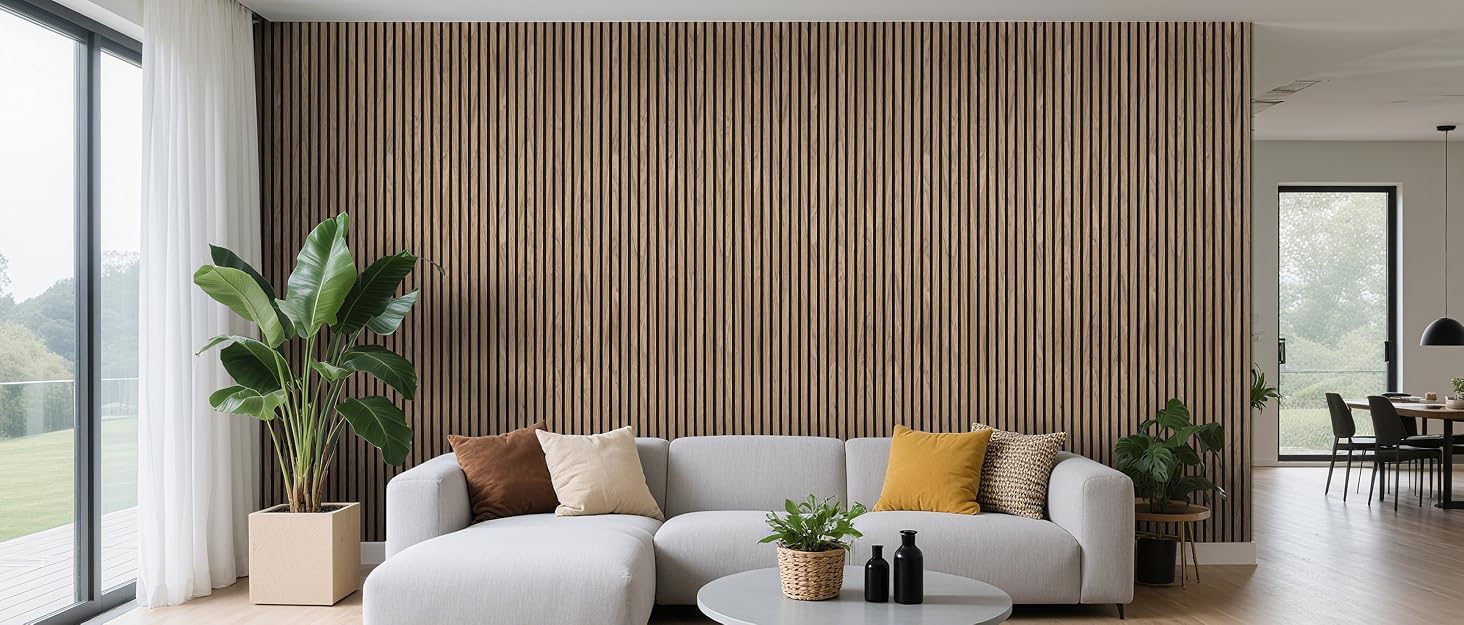 Акустичні панелі дерев'яні Holz 120x60 см (набір 4 шт, 2.88 м²) 3D для стін: студії, вітальні, офісу - горіх темний #11