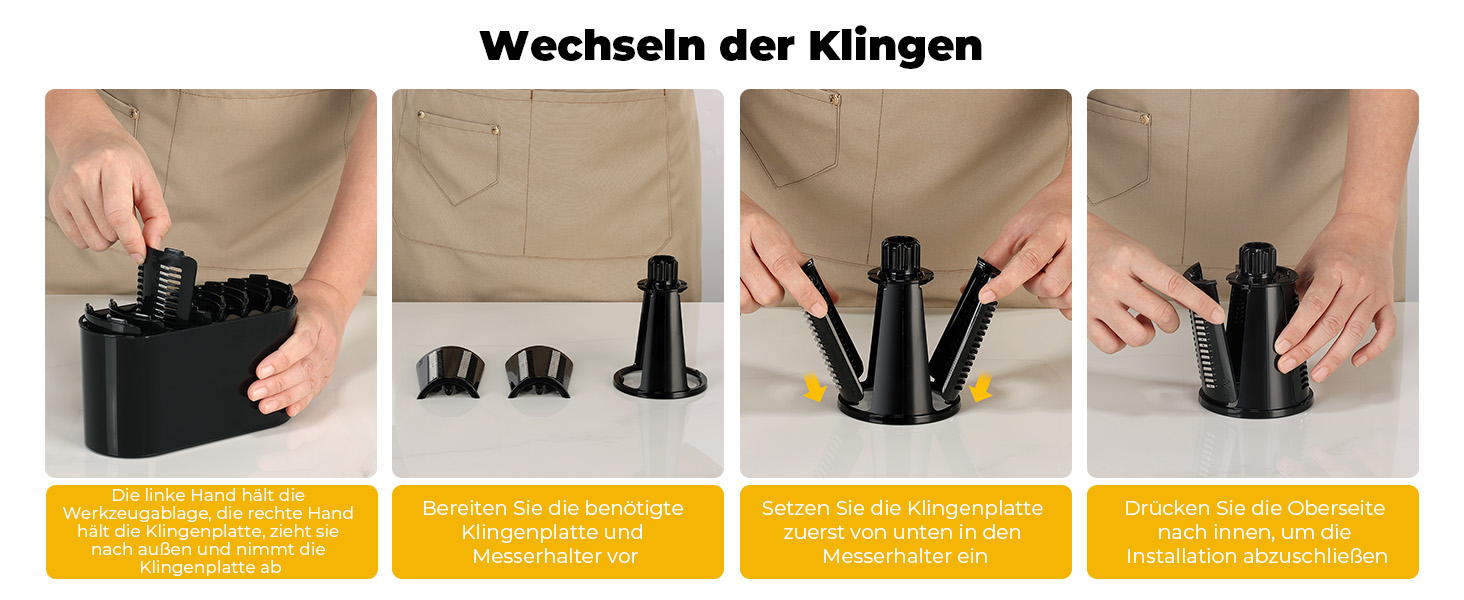 Ручна тертка для овочів та сиру з ручкою, 5 насадок, для нарізки овочів, сиру, горіхів, терка для швидкої нарізки