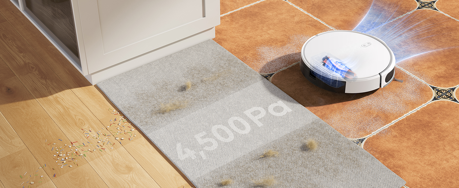 Робот-пилосос Mova M1 з вологою, 4500 Па, SOF Mapping, 2-в-1