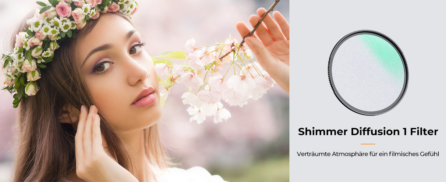 Фільтр K&F CONCEPT Shimmer Diffusion 67mm для відео та портретної зйомки (Nano-Xcel)