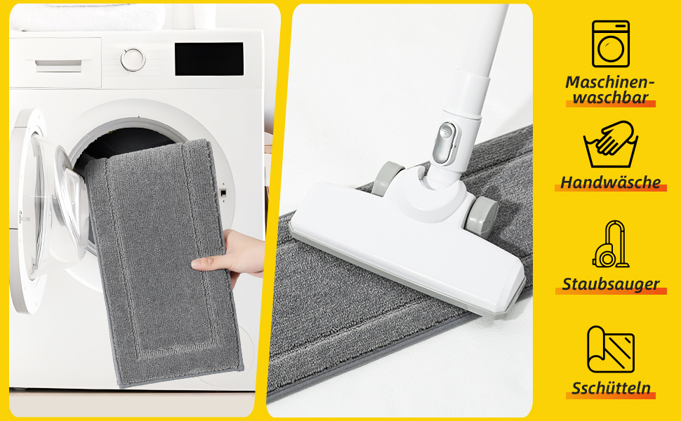 Килимок для сходів JSEI, антиковзкий, набір з 4 шт., 20.3 x 76.2 см, 100% поліестер, TPE-підкладка, сірий