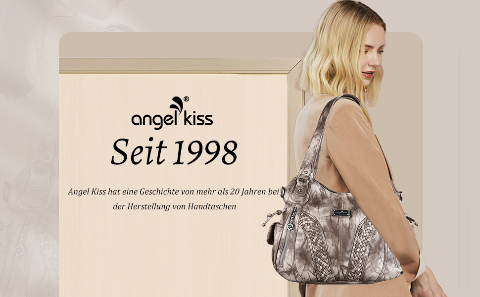 Сумка жіноча AngelKiss через плече, чорна, PU шкіра, водонепроникна, багатофункціональна з кишенями на блискавці