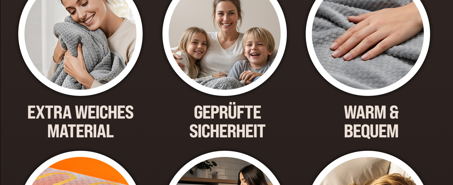 Електрична ковдра Monzana® 160x140 см з таймером, Coral Fleece, 2x60W, сіра, з захистом від перегріву, пральна, для дому