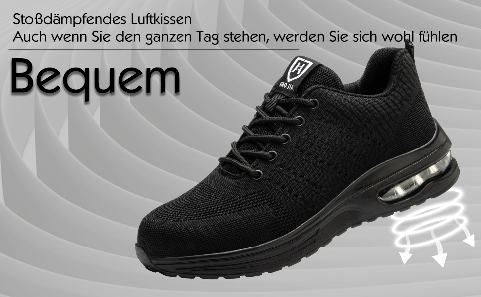 Черевики робочі чоловічі/жіночі, захисні, спортивні, з металевим носком, неслизькі, дихаючі (46 EU, Червоний)