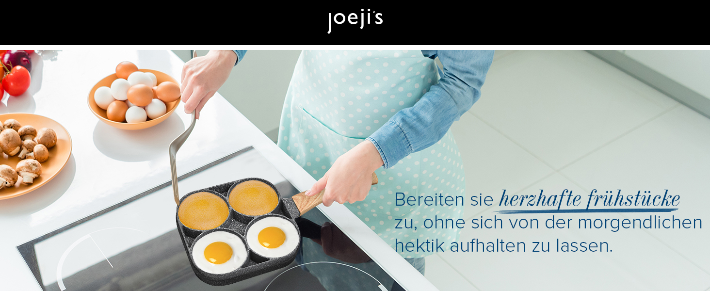 Пан для смаження Pancake Joeji's Kitchen з 4 відділеннями - антипригарне, для індукційних плит