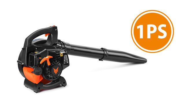Бензиновий повітродув FUXTEC FX-LB126ECO, 2-тактний двигун 1 к.с., 0,7 кВт, 60 м/с, 4,5 кг, 450 мл