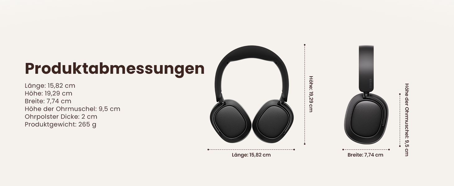 Навушники бездротові Edifier ES850NB з шумозаглушенням, Hi-Res Audio, Bluetooth 5.4, чорні