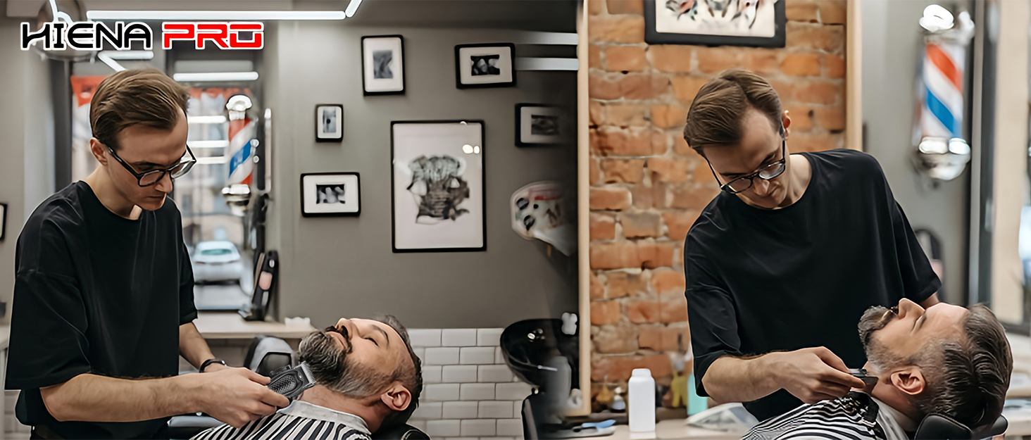 HIENA PRO Машинка для гоління голови чоловіча 6D магнітна, водонепроникна, з підзарядкою Type-C та LED-дисплеєм (Золотий)