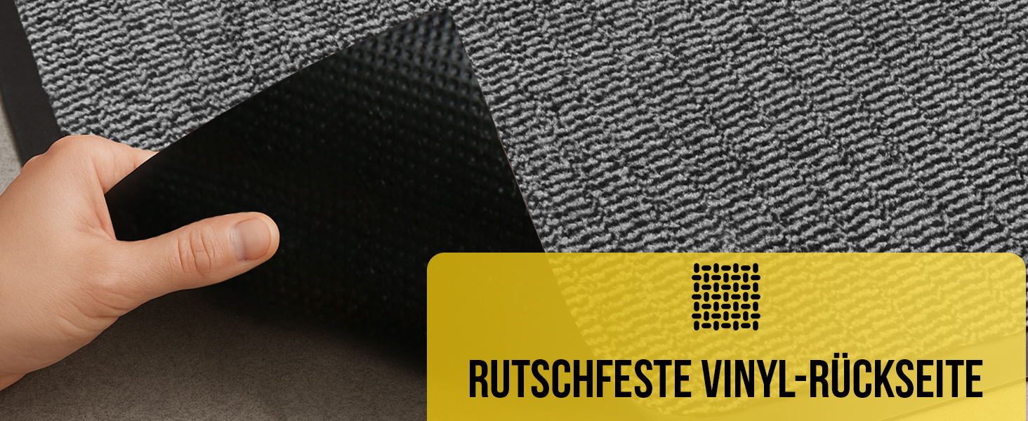 Привітальний килимок BLADO для дому та вулиці, протиковзкий та зносостійкий, коричневий, 60x80 см