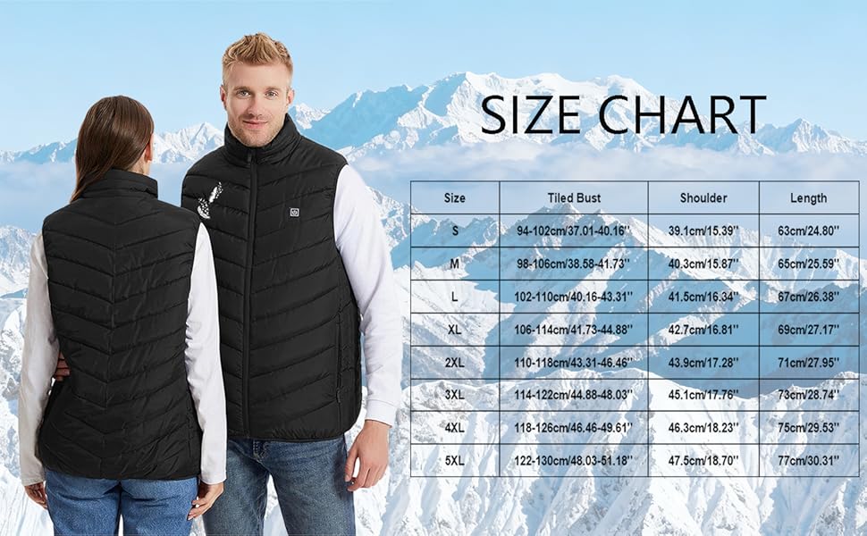 Обогрівальна жилетка для чоловіків та жінок, USB, 9 зон нагріву, жилетка з підігрівом для активного відпочинку, туризму та катання на лижах (без Powerbank), E#schwarz XXL