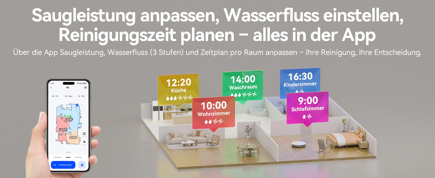 Робот-пилосос Tesvor S8MAX 3-в-1 з функцією миття, 8000Pa, LiDAR-навігація, 240 хвилин роботи, керування через додаток/Alexa, самостійна станція очищення 2.5L для великих приміщень та домівок з тваринами (M2)