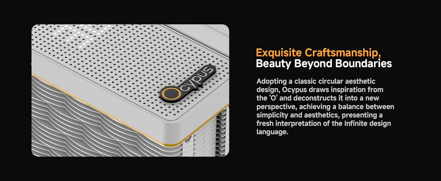 Ocypus Iota A62 BK: Кулер для CPU з цифровим дисплеєм, 6 теплових трубок, 2 вентилятори 120 мм, підтримка AMD AM4/AM5, Intel LGA 115X/1200/1700/1851