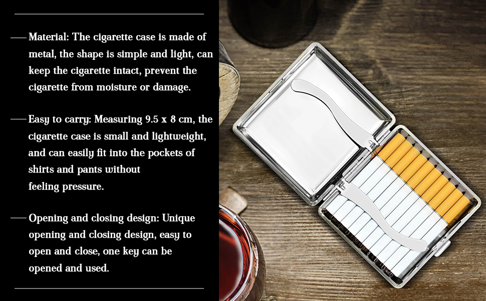 Металеве тютюноприладдя XPE Silver - тютюнониця для сигарет, срібна