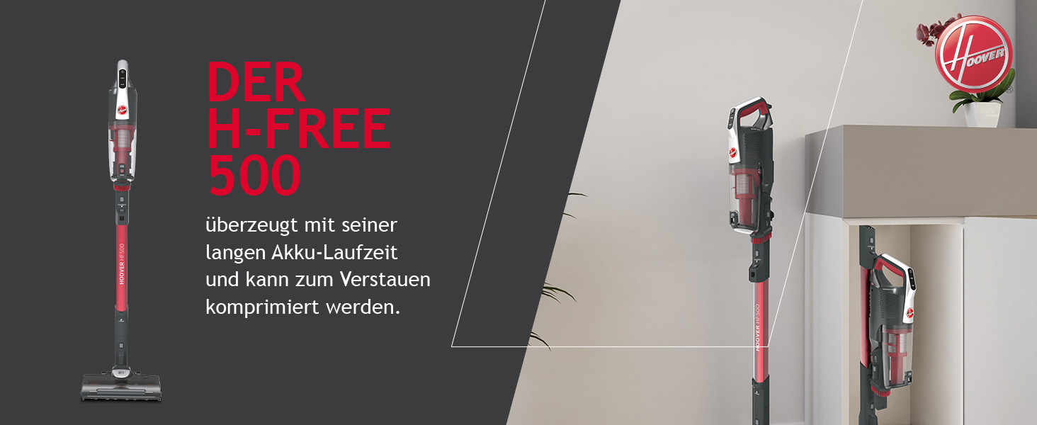 Бездротовий пилосос Hoover H-Free 500 HF522STH: акумуляторний, без мішка, LED, паркування, до 30 хв роботи