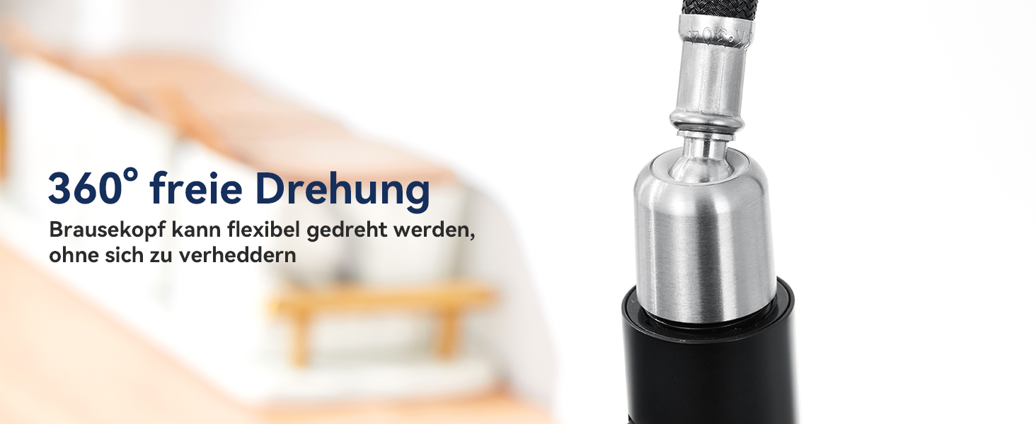 Змішувач кухонний Lonheo з висувною лійкою, високий поворотний кран для кухні з нержавіючої сталі, двофункціональний, для мийки, матовий чорний