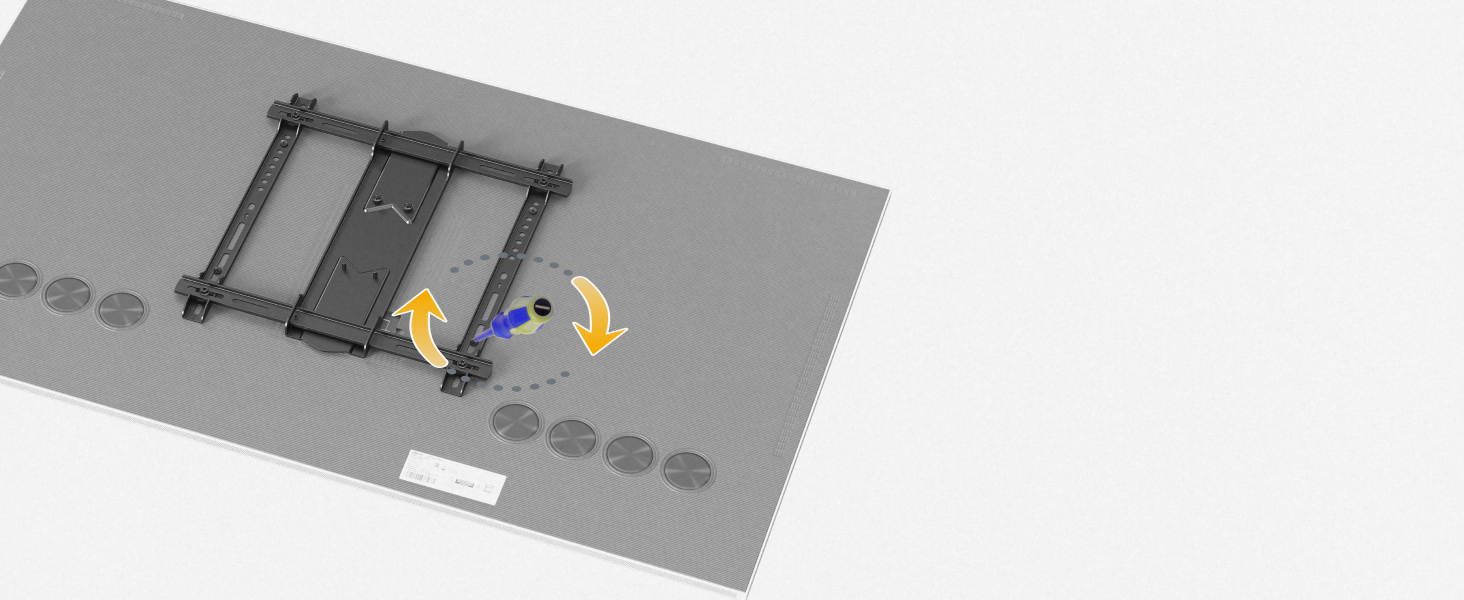 Настінний кріплення для телевізора RICOO S9564: для телевізорів 40-85 дюймів, VESA 600x400, до 45 кг, поворотний та нахильний