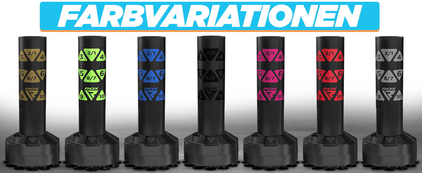 Дитячий боксерський мішок RDX 4 фути зі стійкою, рукавички для тренувань, MMA, кікбоксинг, бокс, бойові мистецтва, муай-тай, партнер для ударів, мішки для ударів, мішки-манекени, вакуумна основа (багатофункціональний) білий 4FT