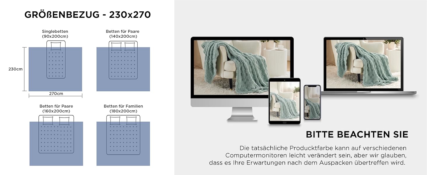 BEDSURE Плед пухнастий, флісовий та вовняний, для дивану, з візерунком шахової дошки, м'який та теплий, для декору кімнати, плед для відпочинку, світло-коричневий, 130 x 170 см