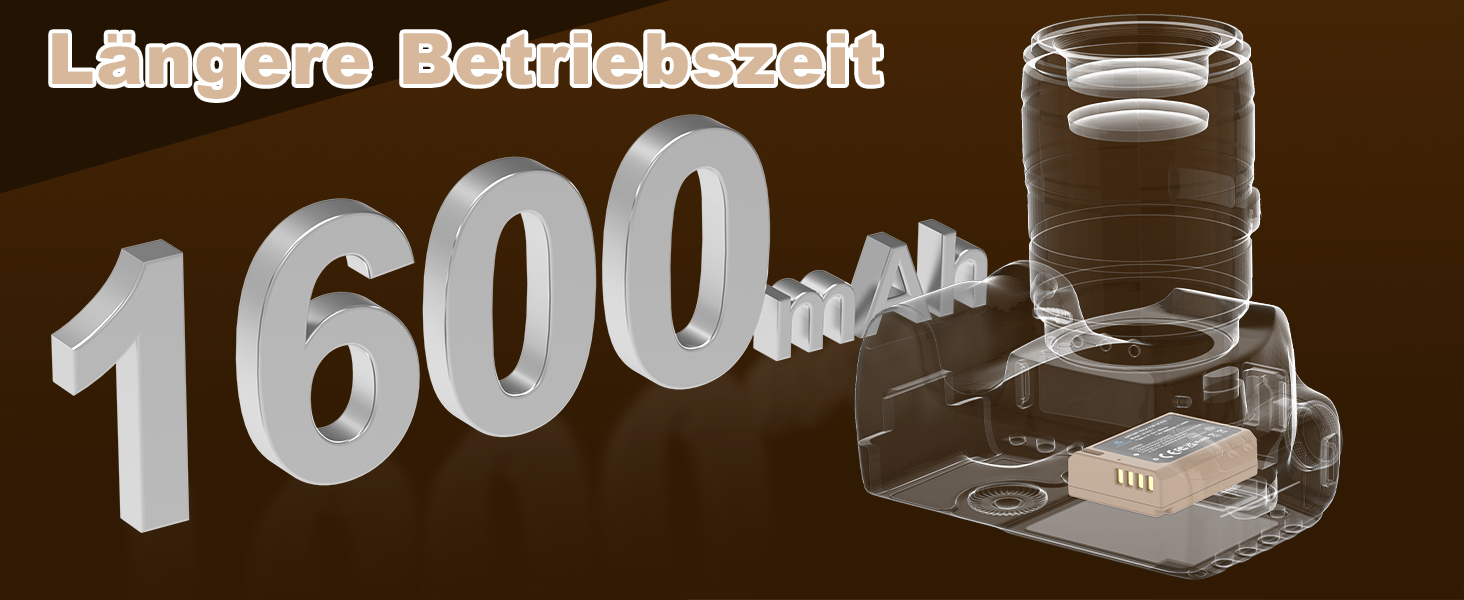 Акумулятор Homesuit LP-E10 1600mAh та LED-зарядний пристрій для Canon EOS 1100D, 1200D, 1300D, 2000D, Rebel T3, T5, T6, T7, Kiss X50, Kiss X70 (2 шт. акумулятори та 1 зарядний пристрій)