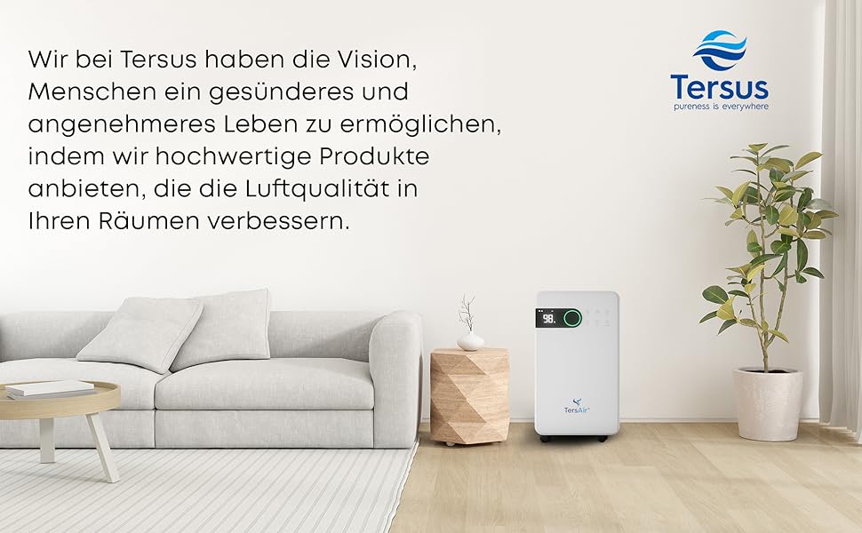 Зволожувач повітря TersAir O₂ 12л/24г, 3-в-1: зволожувач, очищувач повітря, сушарка для білизни. Електричний, для дому та підвалу