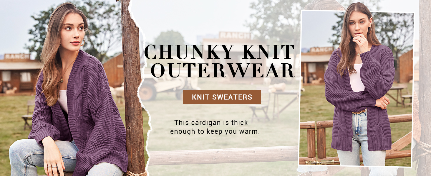 Жіночий в'язаний кардиган Cicy Bell з широкими рукавами-ліхтариками, оливковий колір