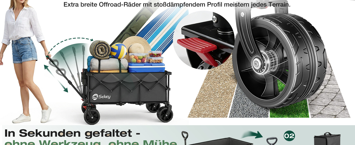 Бомбовоз Sekey XXXL, 300л, 200кг, для великих сімей, складний, антрацит