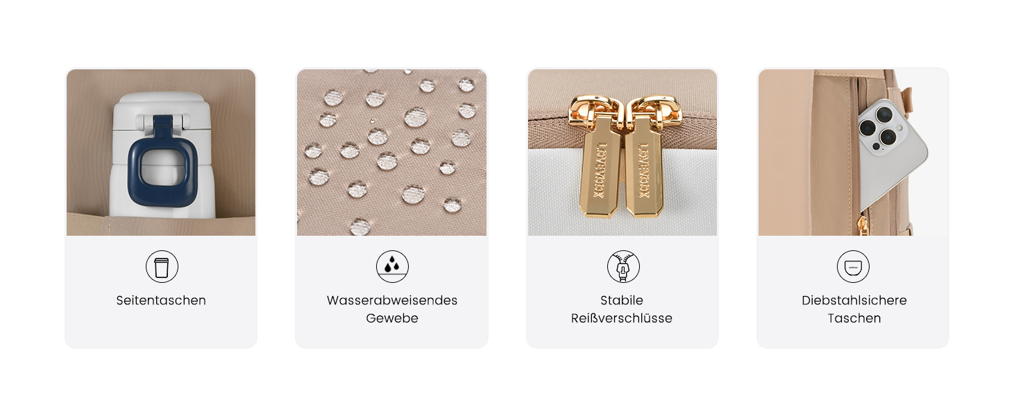 LOVEVOOK Рюкзак ручної об'єм 40L, 45x33x20cm: Рюкзак для подорожей та бізнесу, розширюваний, ручна поклажа, чорний