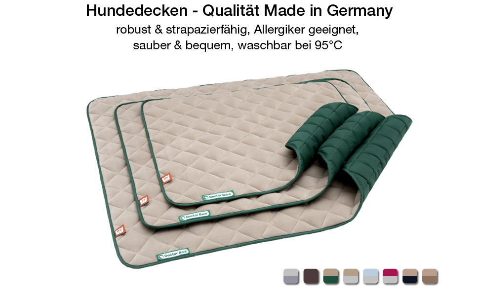 Підстилка для собак Doctor Bark з флісу, двостороння - м'яка та міцна, для великих собак. Можна прати до 95°C. Якісна підстилка для дому та вулиці (XL - 120x100 см, Бежевий/Зелений)
