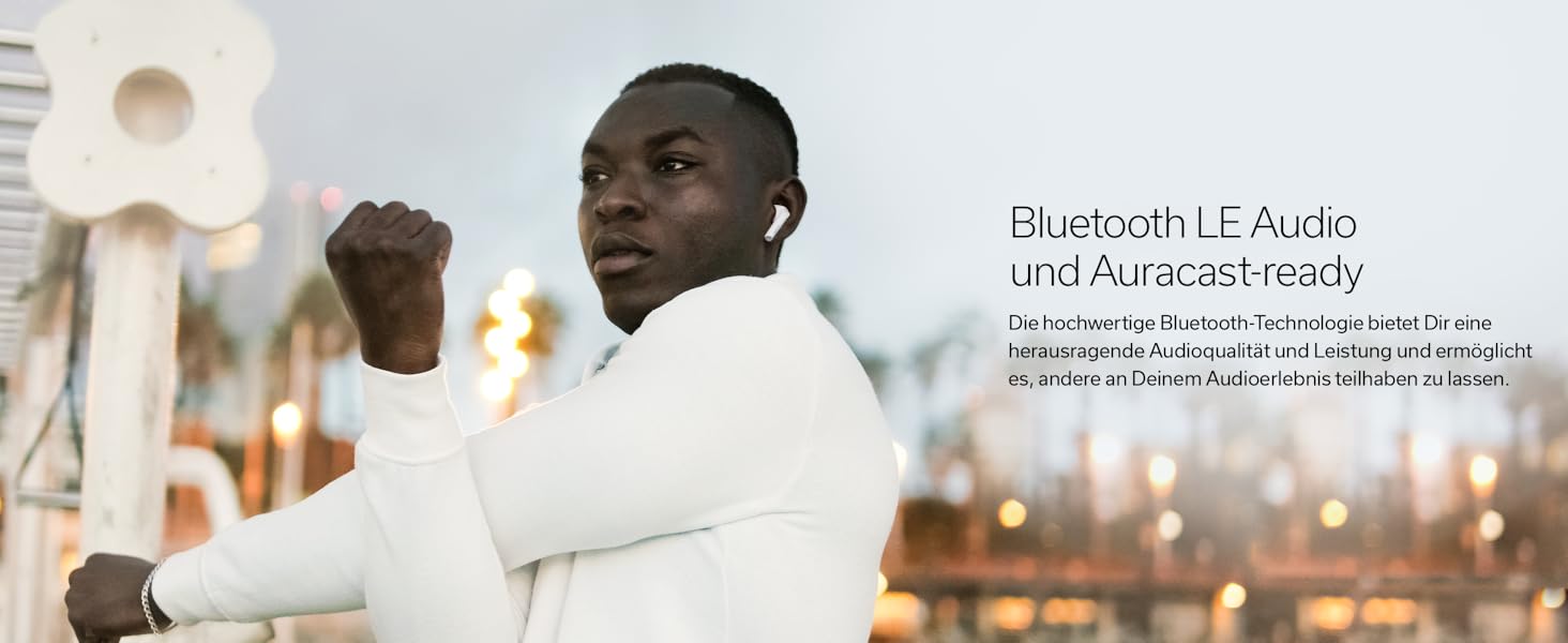 Бездротові навушники Denon AH-C500W True Wireless - білі (з мікрофоном, без активного шумозаглушення)