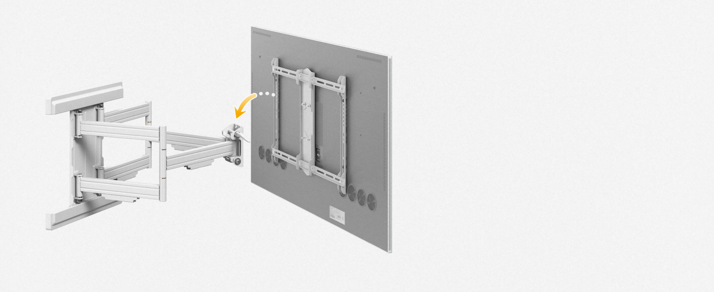Кріплення для телевізора RICOO S9564: універсальний настінний тримач для телевізорів 40-85 дюймів (VESA 600x400, до 45 кг) з можливістю повороту та нахилу