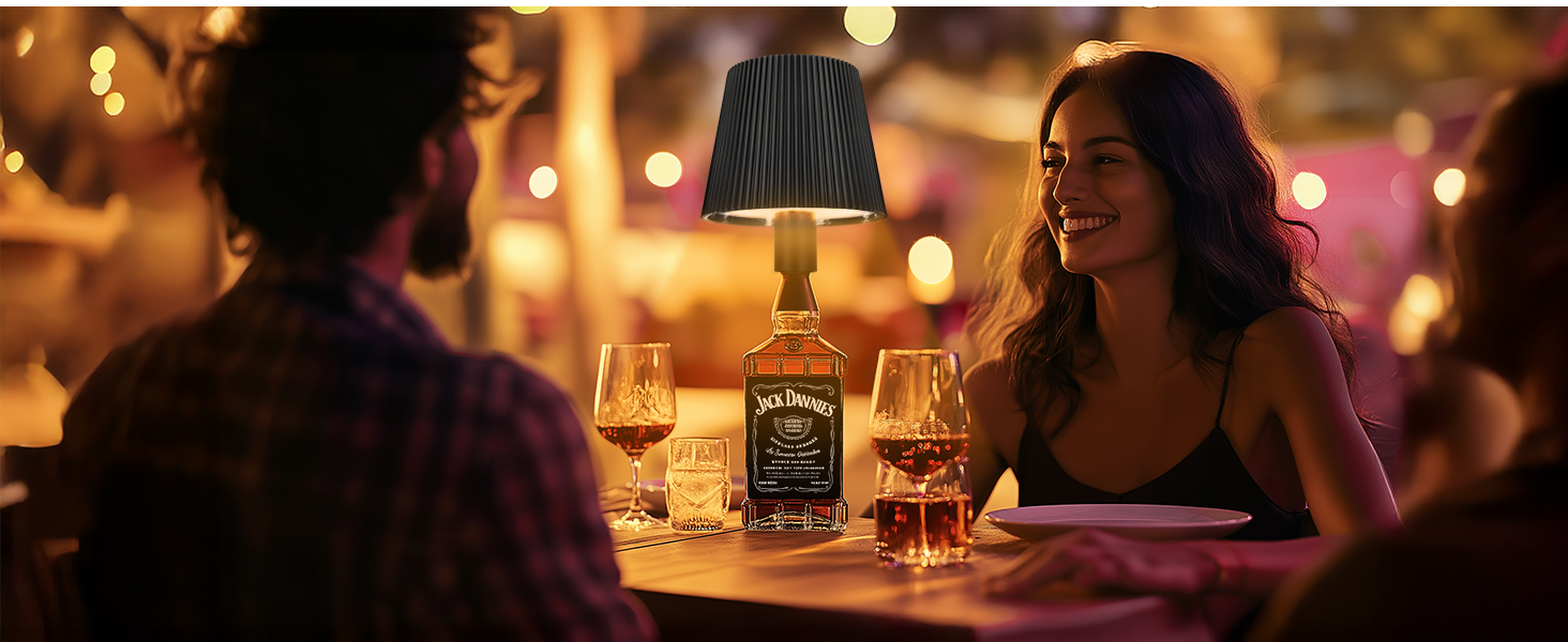 LED настільна лампа бездротова диммируемая, акумуляторна, чорна з USB-C, сенсорна, 3 колірні температури, плавне регулювання, регульована висота, IP54 вологостійка для внутрішнього та зовнішнього використання (чорний (2 шт))