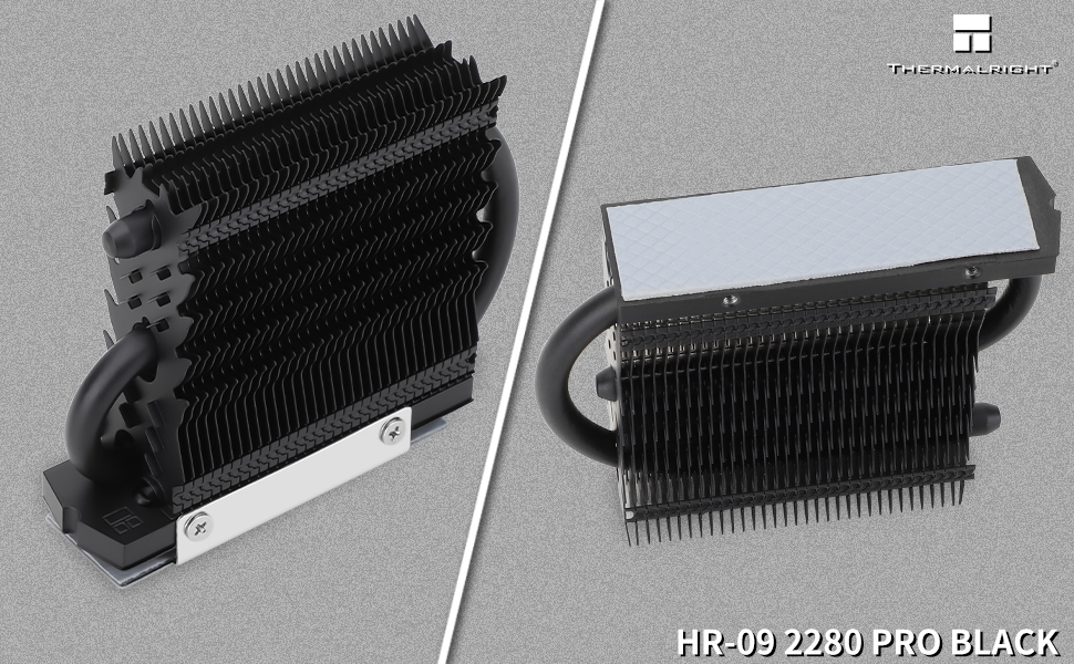 Радіатор охолодження SSD Thermalright 09-2280-PRO-Black для M.2 NVMe накопичувачів