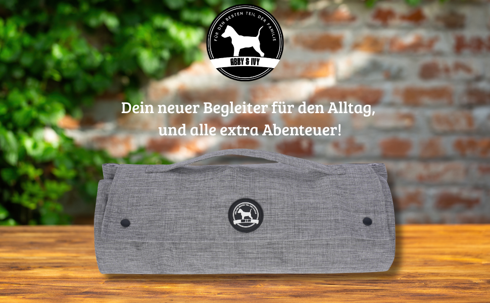 Килимок для собак Abby & Ivy 90x70 см - Зручний, складаний, миючий, для подорожей та активного відпочинку. Підходить для маленьких та середніх собак.