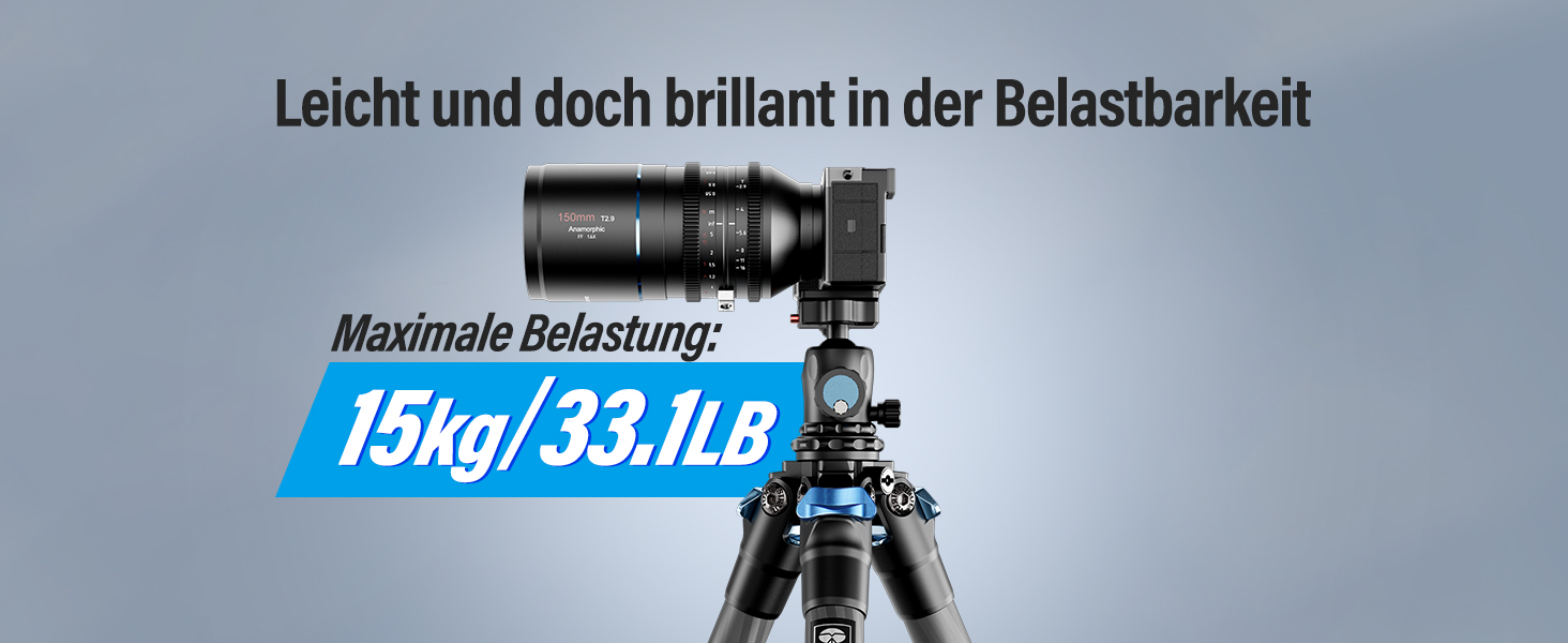 Штатив SIRUI AM-225 з вуглецевого волокна, 127 см, з кульковою головкою 360°, для фото та відео, легкий, компактний, професійний, 5 секцій, швидка фіксація, вантажопідйомність 6 кг