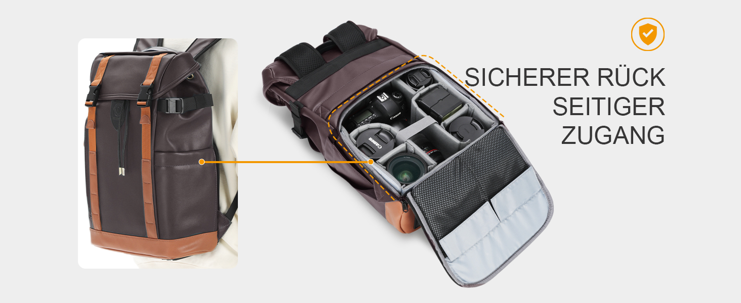 Рюкзак для фотоапарата Tarion: водонепроникний, з відділенням для ноутбука 14