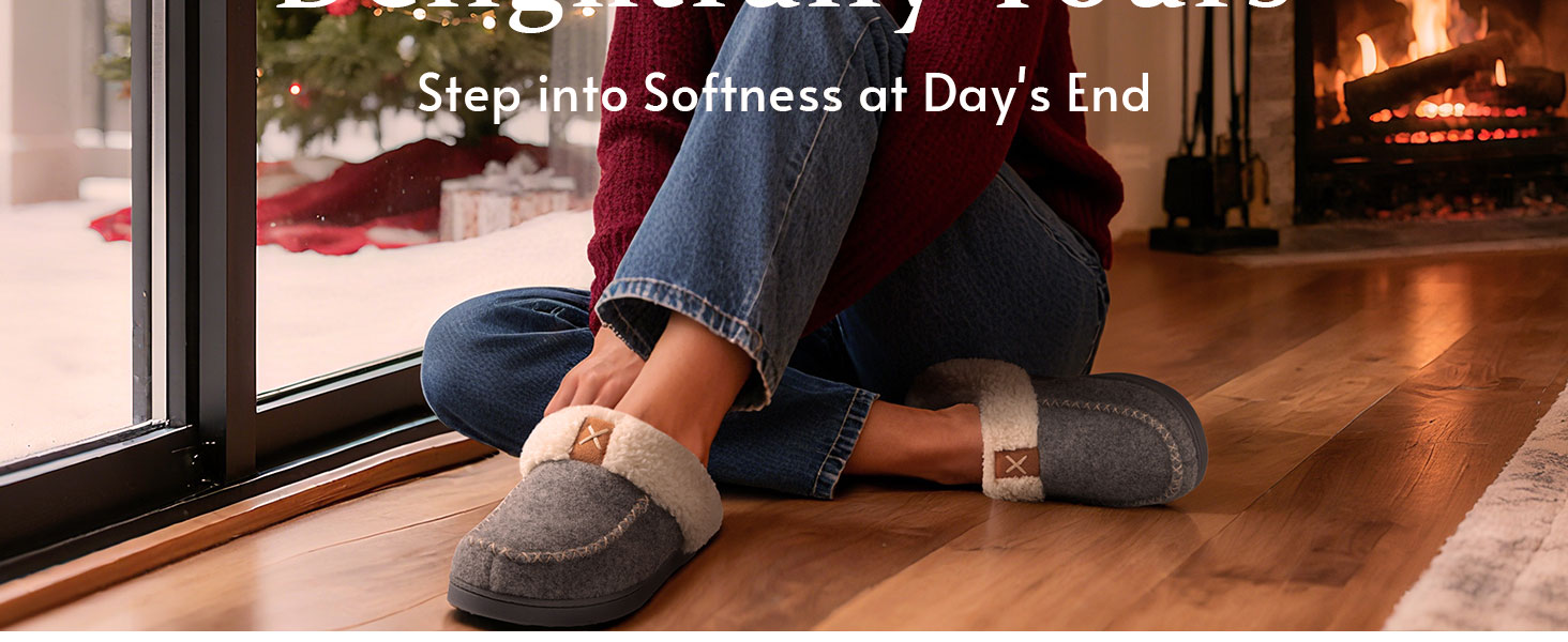 Жіночі домашні тапочки LongBay з вовняного вигляду з піною з пам'яті, м'яке Sherpa-підкладка для дому та вулиці, 38/39 EU, сірі