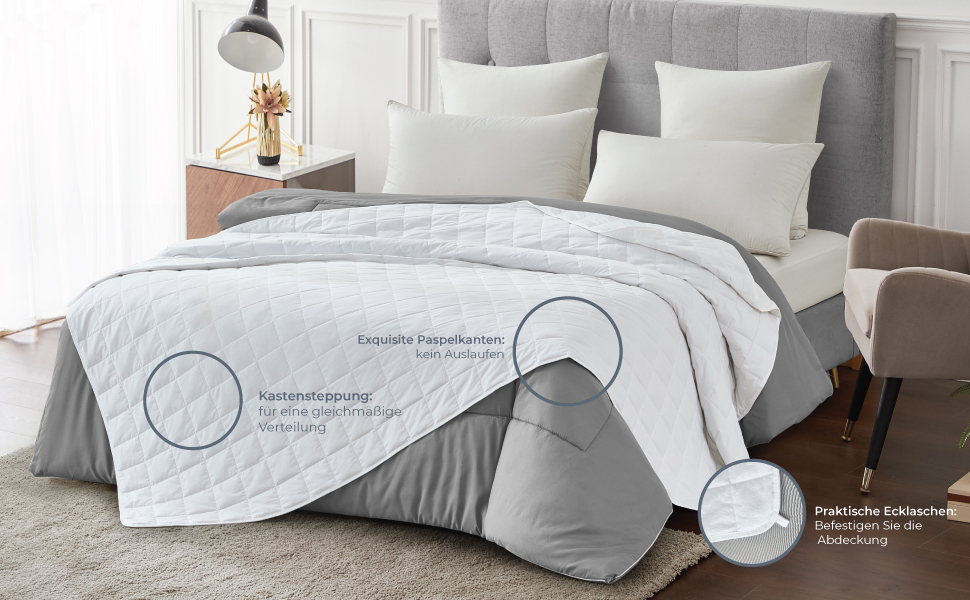 Обважнююча ковдра Degrees of Comfort 155x220 см, 9 кг, антистрес терапевтична ковдра з 100% бавовни для дорослих для покращення сну
