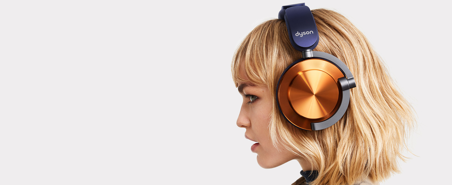 Навушники бездротові Dyson OnTrac™ з активним шумозаглушенням, до 55 год роботи, нічно-синій/мідний