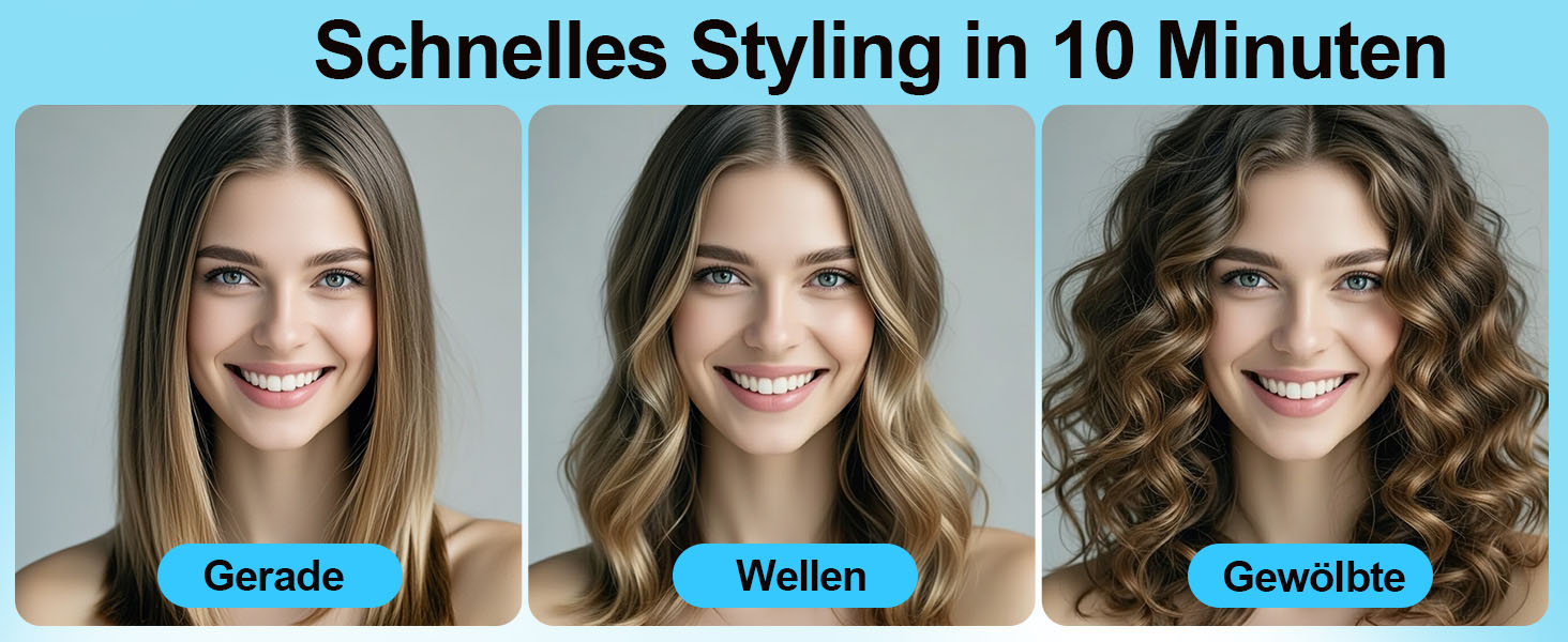 Випрямляч та локони 2-в-1 з функцією холодного повітря, 5 температурних режимів (140-220°C), Blow-функція для швидкого укладання