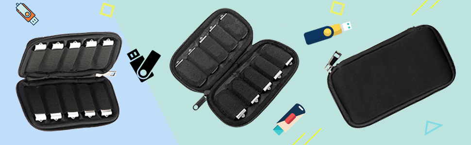 Органайзер для USB-накопичувачів JBOS: кейс на 20 відсіків для USB-флешок, USB-стиків, флеш-пам'яті