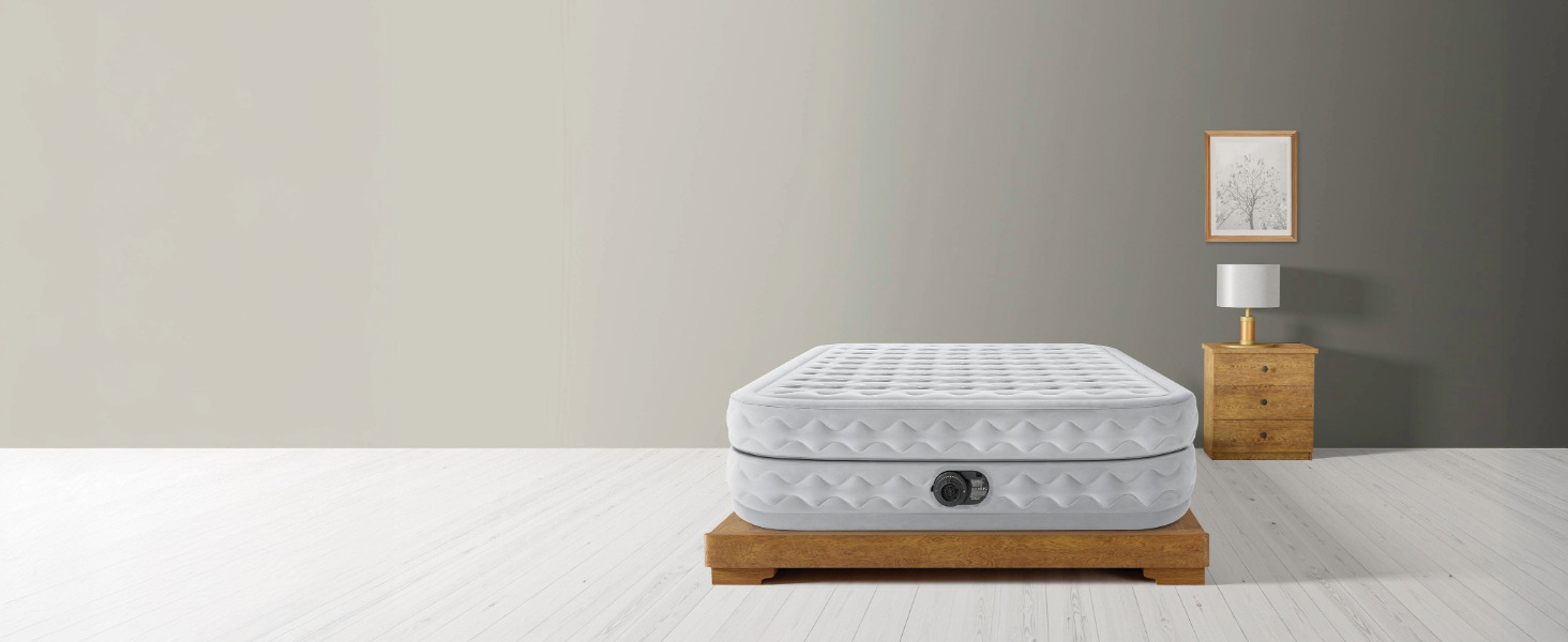 Надувний матрац Intex Twin Supreme Air-Flow з технологією Fiber-Tech, 99 x 191 x 51 см (64488ND)