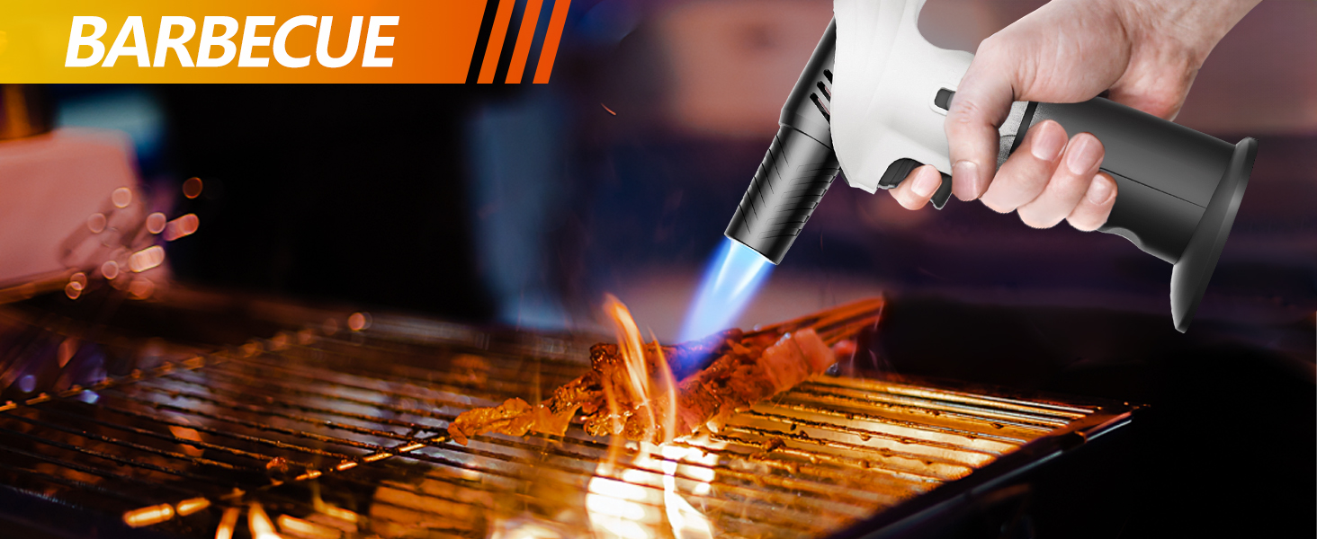 Газовий пальник Flambierbrenner: кухонна лампа на бутані з регулюванням 0–90° та безпечним закриттям (зелений та чорний)