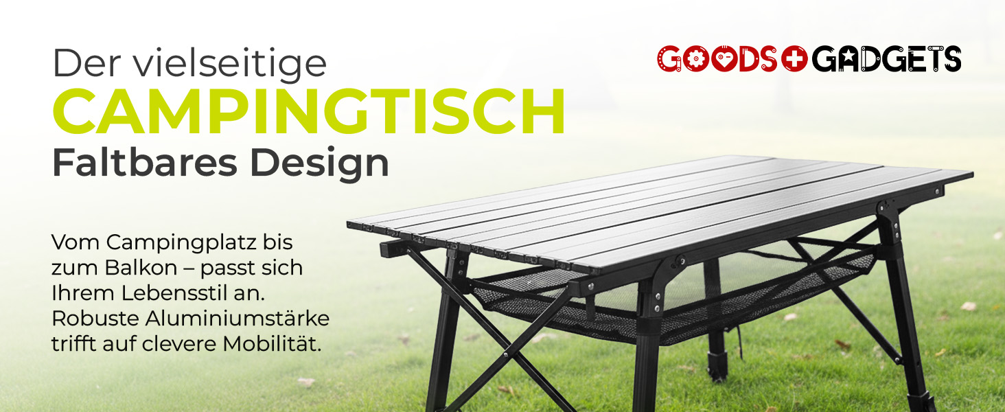 Складний кемпінговий стіл багатофункціональний з регульованою висотою 90x51 см + сумка для перенесення, вантажність 30 кг