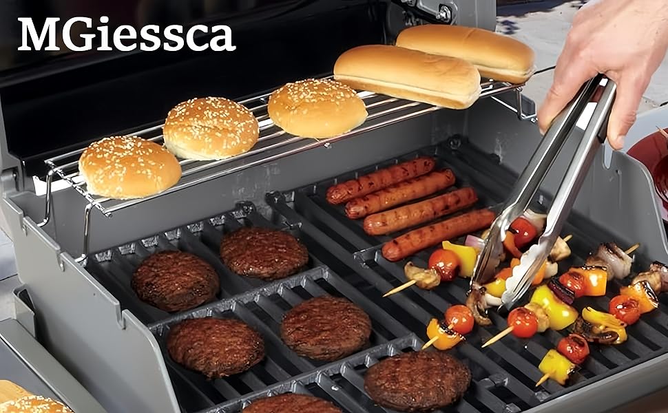 Решітка для гриля Weber Spirit 300 серії (44,5 x 30 см), чавунна, сумісна з E310, E320, E330, SP310, Genesis Silver B/C, замінна частина для Weber II 300